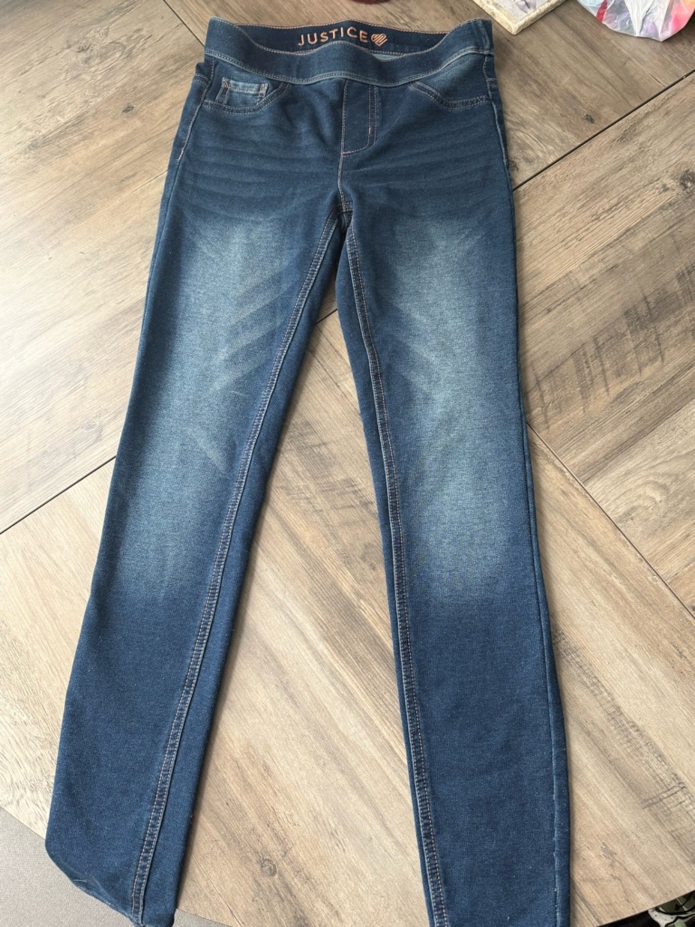 Justice Girls Indigo Skinny Pull-On Jeggings